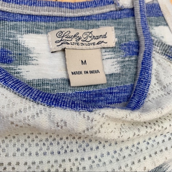 Girls Lucky Brand Muted Ikat Maxi Dress, L 10 - Picture 4 of 6